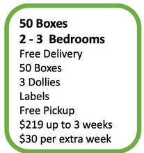 Load image into Gallery viewer, 50 Boxes:  2-3 Bedrooms